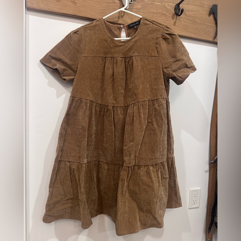 Corduroy Baby Doll Swing Dress